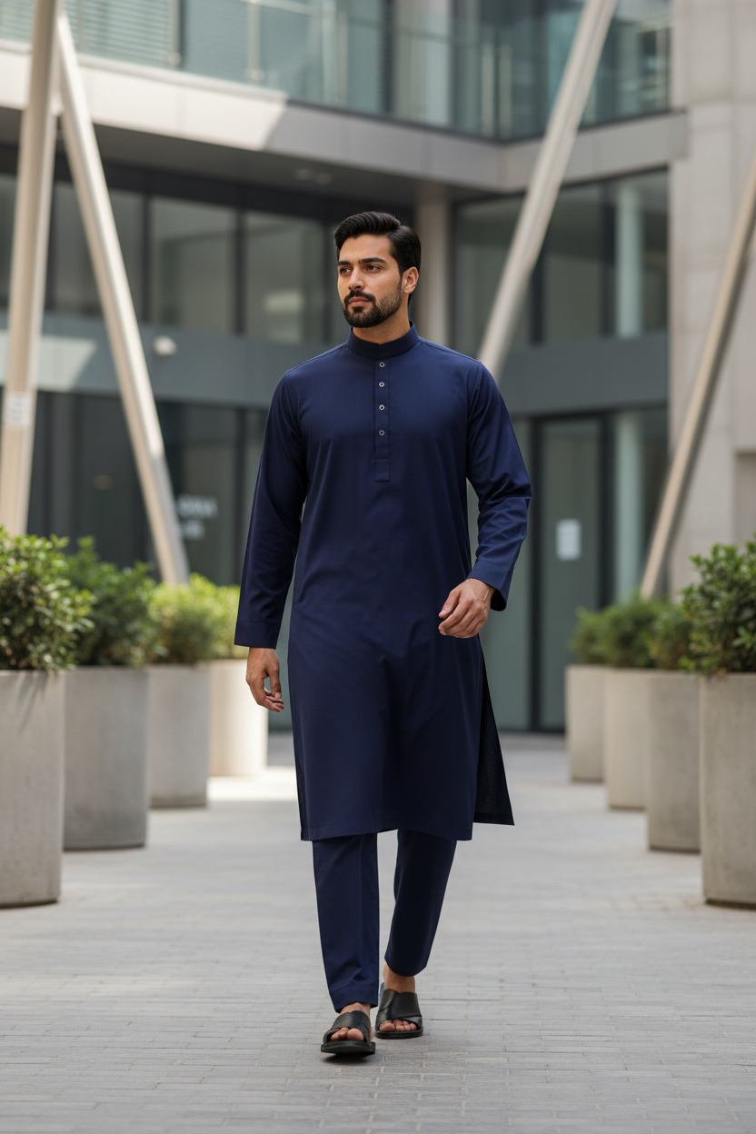 Panjabi Dark Navy