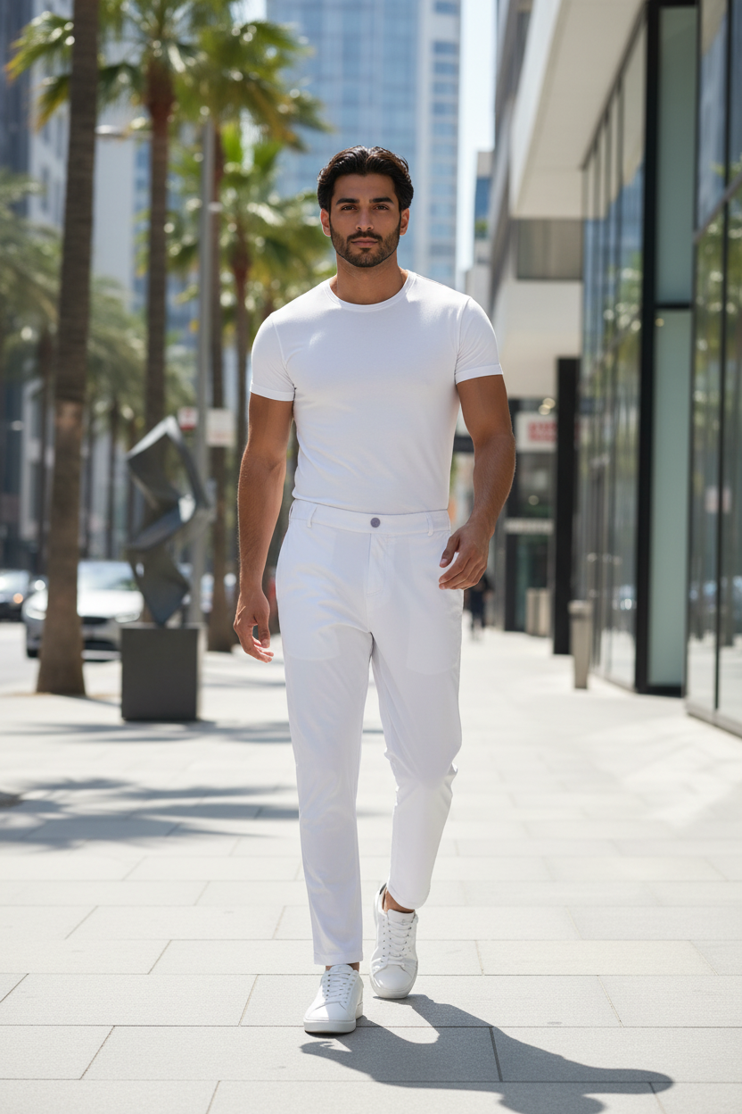 Trouser Bright White